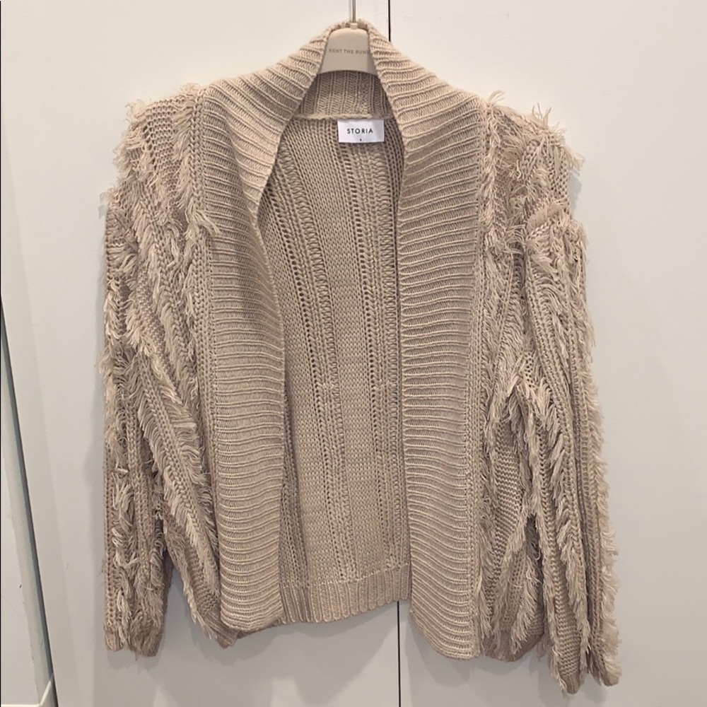 Fringed cardigan